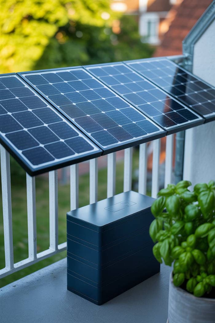 Balkon Solaranlage